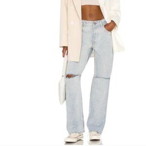 GRLFRND Light Blue Distressed Jeans